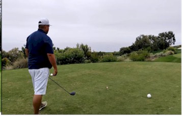 Video thumbnail: Amateur golfer using ZeroGolfTee tee