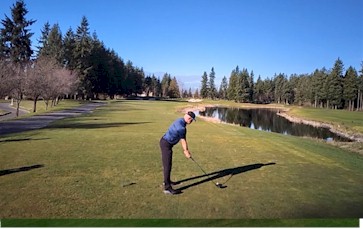 Video thumbnail: Amateur golfer using ZeroGolfTee tee
